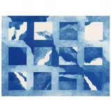 Lithograph by Herb Jackson, Lithograph in blue, sold Aug 2021