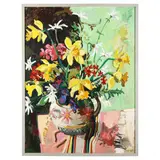 São Bento Floral #25 by Joseph Cave, Oil on canvas, sold Aug 2021