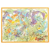 Abstract Drip Painting by Sam Ezell, Oil on canvas, sold Aug 2021