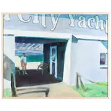 Morehead City Yacht Basin by Robert F. Irwin, Oil on canvas on board, sold Aug 2021