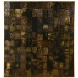 Untitled by Mison Kim, Wax / oil / paper / varnish on canvas, sold Aug 2021