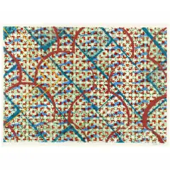 Abstract Work on Paper by Tony Robbin, Mixed-media work on paper with elements of acrylic and possibly screenprinting, sold Aug 2021