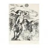 La Souris Metamorphosée en Fille (The Mouse Changed into a Girl) by Marc Chagall, Etching, sold Aug 2021