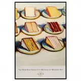 Artist Signed by A Wayne Thiebaud Exhibition Poster, Offset lithographic poster in colors, sold Aug 2021