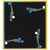 Falling Man by Ernest Trova, Serigraph in colors, sold Aug 2021