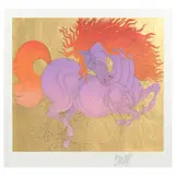 La Jument by Guillaume Azoulay, Serigraph in colors with gold leaf, sold Aug 2021