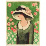 La Roseraie (The Rose Garden) by Jean-Pierre Cassigneul, Lithograph in colors, sold Aug 2021