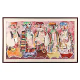 Five Musicians by Jovan Obican, Oil on canvas, sold Aug 2021
