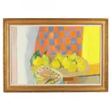 Still Life with Pears by Guy Bardone, Oil on canvas, sold Aug 2021