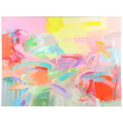 Large Post-Modern Abstract Painting by Michael Ross, Oil on canvas, sold Aug 2021