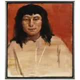 A Lacandon Indian Boy by Ann Leggett, Oil on canvas, sold Aug 2021