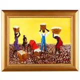 Picking Cotton by Allen Fireall, Acrylic on canvas, sold Aug 2021