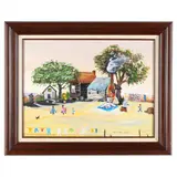 Wash Day by Ruth Russell Williams, Oil on canvas, sold Aug 2021