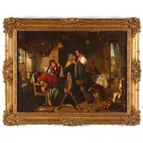 The Goodbye by Alexander George Fraser, Oil on canvas, sold Aug 2021