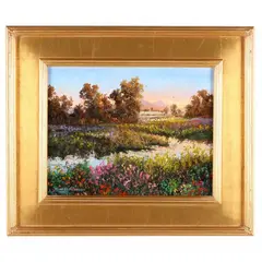 Beginning of Fall, North Carolina by Thomas DeDecker, Oil on canvas, sold Aug 2021
