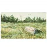 Ocracoke Island Scene by Joe Koch, Watercolor on paper, sold Aug 2021