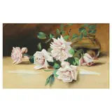 Still Life with Roses by Margaret Tolar Davis, Watercolor and gouache on paper, sold Aug 2021