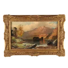 Rydal Water by Clarence Roe, Oil on canvas, sold Jul 2021