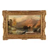 Rydal Water by Clarence Roe, Oil on canvas, sold Jul 2021