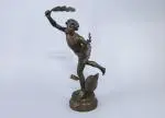 "Le vainqueur" by Adrien Étienne Gaudez, Bronze brune, sold Sep 2026