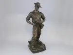 "Il est quatre heures" by Henry Fugère, Bronze à patine brune, sold Sep 2026