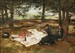 La sieste by Otto Henry Bacher, 1881, Huile sur toile, sold Sep 2026