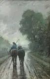 Chevaux sous la pluie by Térésa Bézard Pératé, Pastel, sold Sep 2026