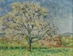 Arbres en fleurs by François Sauvageot, 1947, Huile sur toile, sold Sep 2026