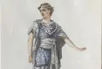 Jeune homme à l'antique by Eugene Lacoste, Aquarelle, crayon et encre sur papier, sold Sep 2026