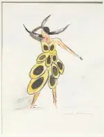 Danseuse du Petit Casino, c. 1918 by Sonia Delaunay, Aquarelle et encre, sold Sep 2026