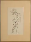 Discobole nue, c. 1910-1914 by Marie Vassilieff, Fusain, sold Jun 2026