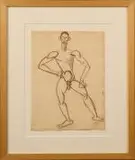 Scipion debout, c. 1910-1914 by Marie Vassilieff, Fusain, sold Jun 2026