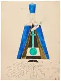 "Dieu le Père, n°2", 1927-1928 by Marie Vassilieff, Crayon et gouache sur papier, sold Jun 2026