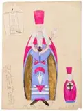 "Dieu le père, n°1", 1927-1928 by Marie Vassilieff, Crayon et gouache sur papier avec rehaut d'or, sold Jun 2026