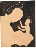 Saint Antoine de Padoue et l'enfant Jésus by Marie Vassilieff, 1931, Crayon et gouache sur carton, sold Jun 2026