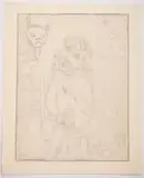 Garçon au clairon (Portrait de Georges Collard) by Marie Vassilieff, 1929, Crayon, sold Jun 2026