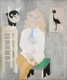 Georges Collard au clairon et au chien by Marie Vassilieff, 1929, Huile sur carton, sold Jun 2026