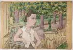 Autoportrait dans un jardin, c. 1942-1943 by Marie Vassilieff, Crayon et gouache, sold Jun 2026