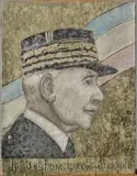 Le maréchal Pétain by Marie Vassilieff, 1941, Technique mixte sur carton, sold Jun 2026