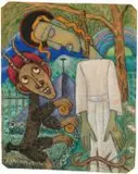 Les 30 deniers de Judas by Marie Vassilieff, 1950, Crayon, aquarelle, gouache et encre, sold Jun 2026