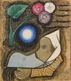 L'étreinte by Marie Vassilieff, 1957, Gouache et encre, sold Jun 2026