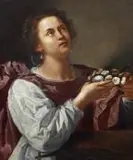 Sainte Dorothée by Artemisia Gentileschi, Huile sur toile, sold Jun 2026