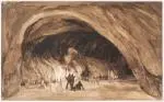 Intérieur de la grotte de glace à Surtshellir by Auguste Étienne François Mayer, 1836, Aquarelle, sold Jun 2026