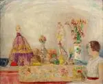 Vierge et mondaine (avec Alexandra Daveluy), c. 1933 by James Ensor, Huile sur toile, sold Jun 2026