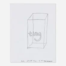 Untitled by Terence Koh, 2012, graphite on paper, sold Aug 2024