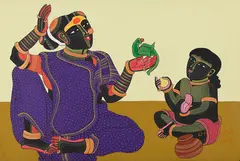 Untitled by Thota Vaikuntam, Acrylic on canvas, sold Aug 2025