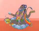 Untitled by Dileep Sharma, 2024, Acrylic on canvas, sold Aug 2025