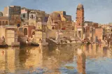 Muttra (Mathura) by Edwin Lord Weeks, Oil on canvas, sold Sep 2025