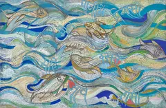 Untitled by Jyoti Bhatt, 2006, Acrylic, charcoal and marker on canvas, sold Sep 2025