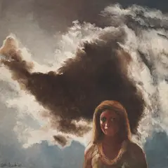 Joytchona by Bikash Bhattacharjee, Oil on canvas, sold Sep 2025